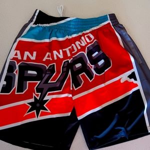 Mitchell & Ness NBA San Antonio Spurs Big Face 2.0 Blownout Shorts
